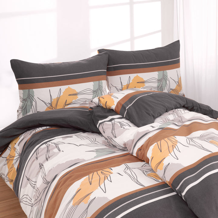 FLAUSCH FLANELL BETTWÄSCHE-SET LANINA GRAU