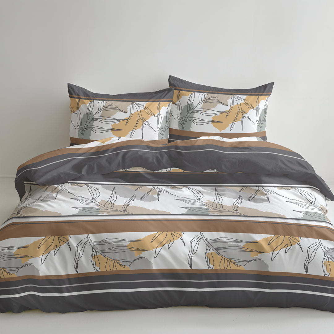 FLAUSCH FLANELL BETTWÄSCHE LANINA GRAU