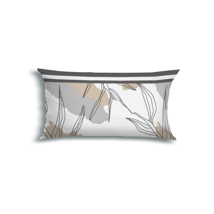 FLAUSCH FLANELL KISSENBEZUG LANINA GRAU