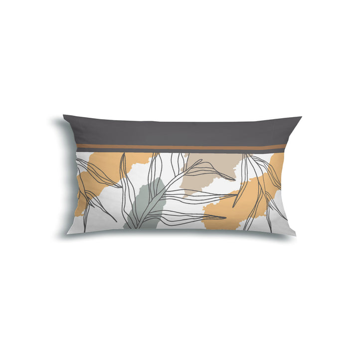 FLAUSCH FLANELL KISSENBEZUG LANINA GRAU