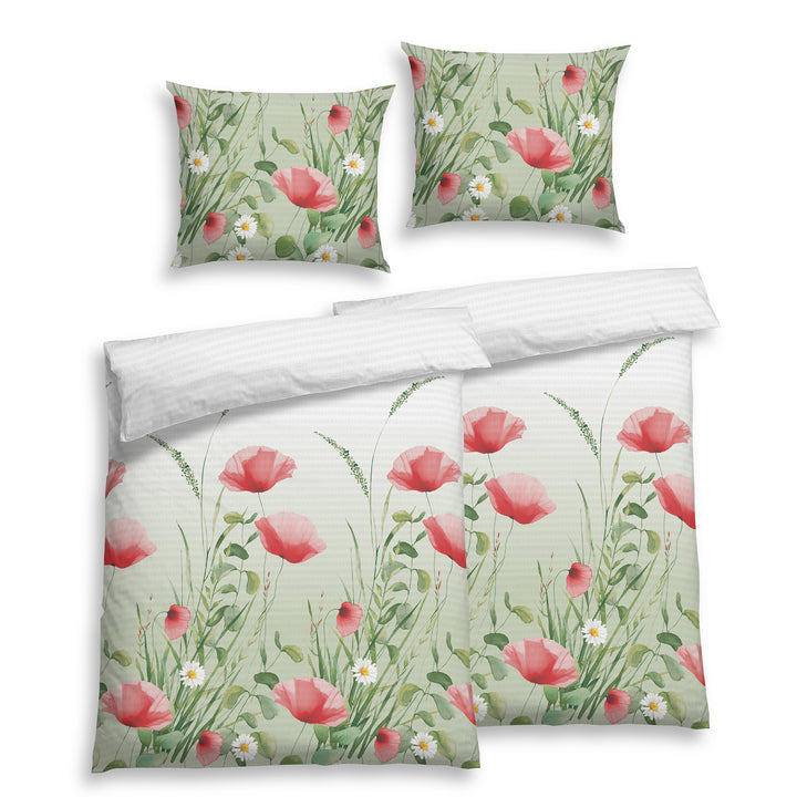 SOFT TOUCH SEERSUCKER  BETTWÄSCHE LIARA GRUEN