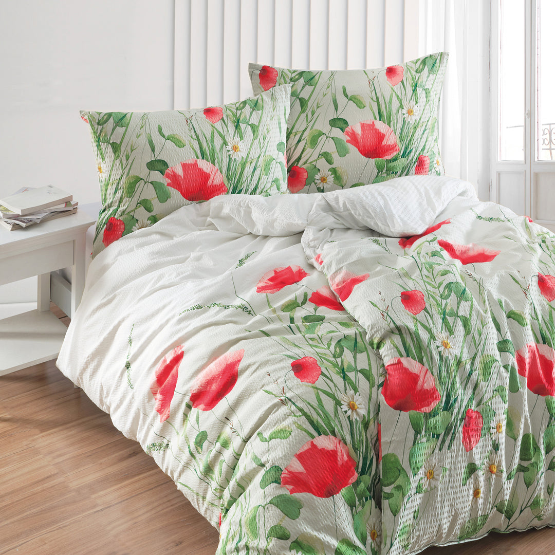 SOFT TOUCH SEERSUCKER  BETTWÄSCHE LIARA GRUEN