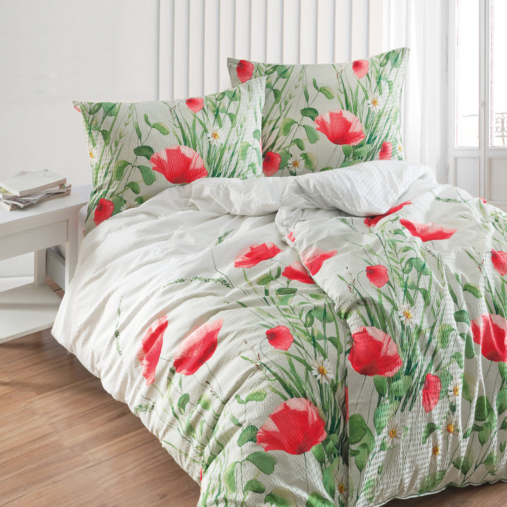 SOFT TOUCH SEERSUCKER  BETTWÄSCHE LIARA GRUEN