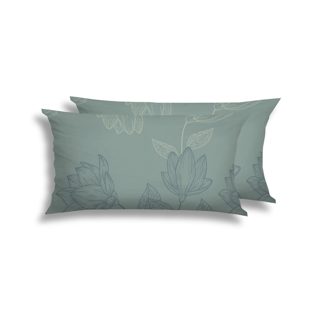 FLAUSCH FLANELL KISSENBEZUG METZA PETROL