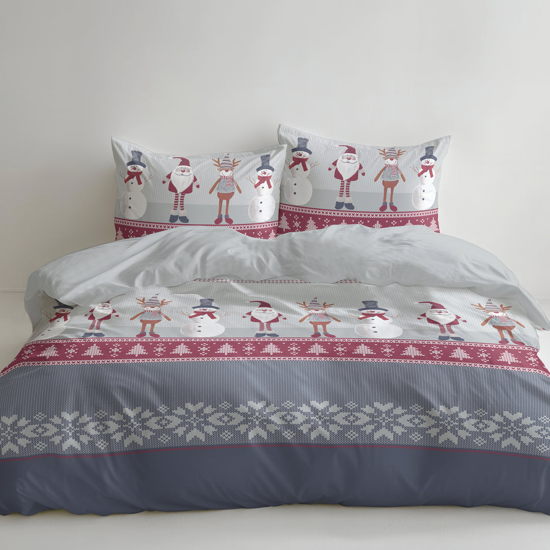 FLAUSCH FLANELL BETTWÄSCHE MORITZ GRAU