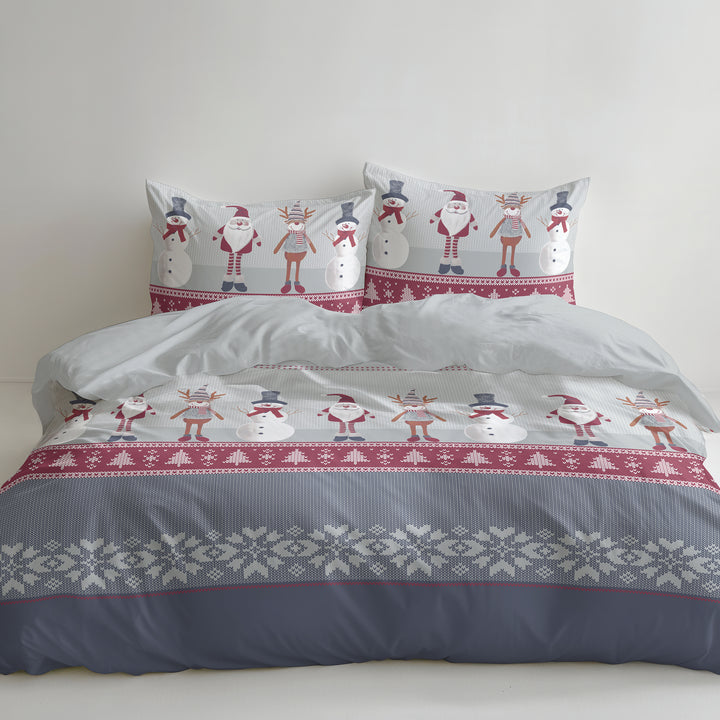 FLAUSCH FLANELL BETTWÄSCHE MORITZ GRAU