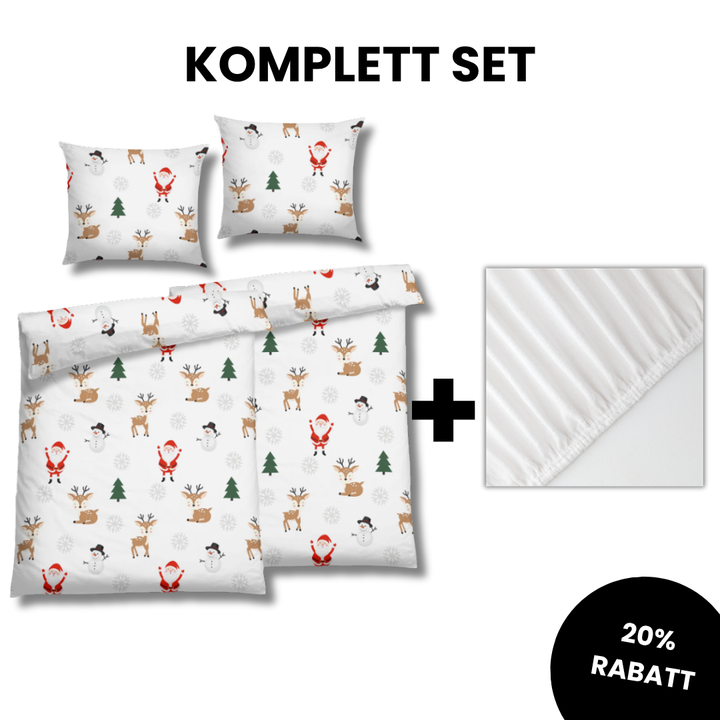 FLAUSCH FLANELL NORDPOL WEISS KOMPLETT SET