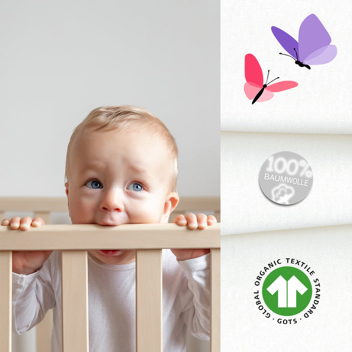 ORGANIC COTTON KINDERBETT SPANNBETTTUCH