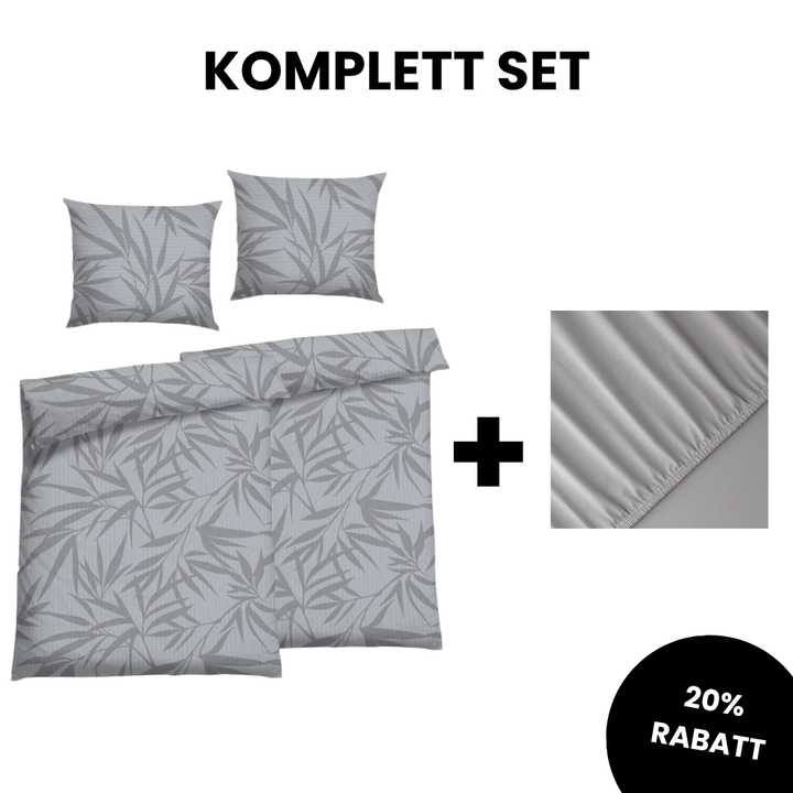 SOFT TOUCH SEERSUCKER PALOMO SILBER KOMPLETT SET