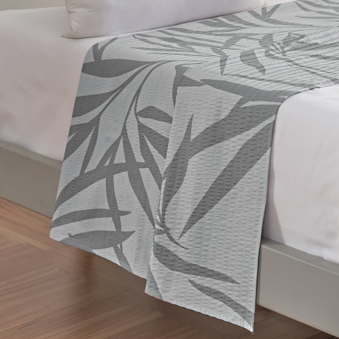 SOFT TOUCH SEERSUCKER BETTTUCH PALOMO SILBER