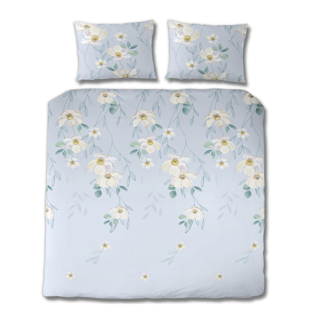 EDEL SATIN BETTWÄSCHE RENA SKY