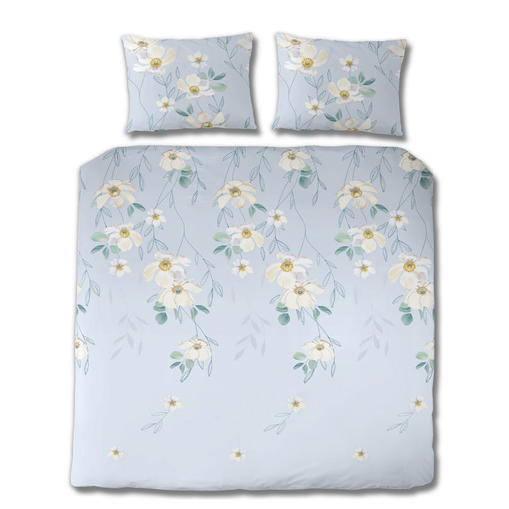EDEL SATIN BETTWÄSCHE RENA SKY