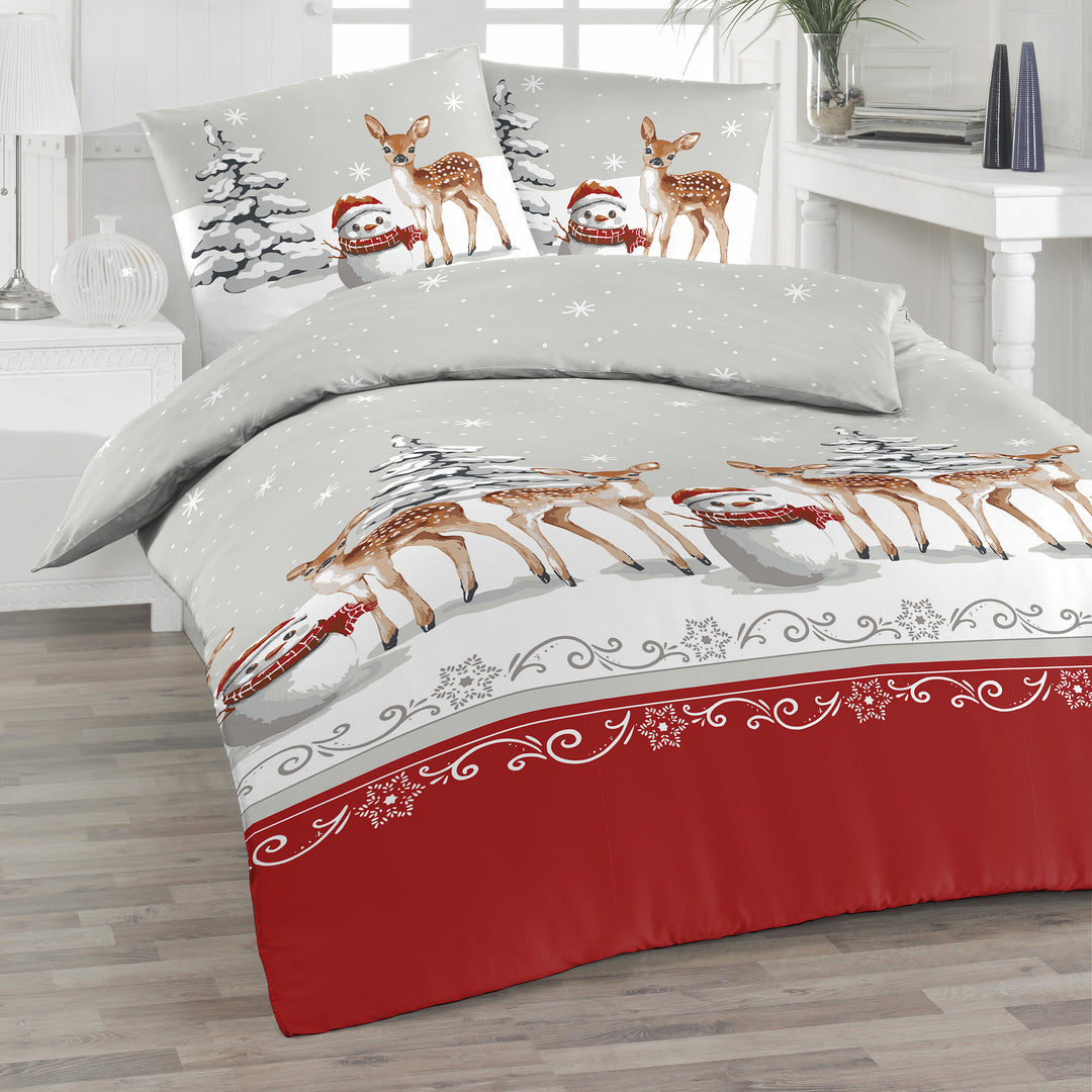 FLAUSCH FLANELL BETTWÄSCHE-SET ROSIM