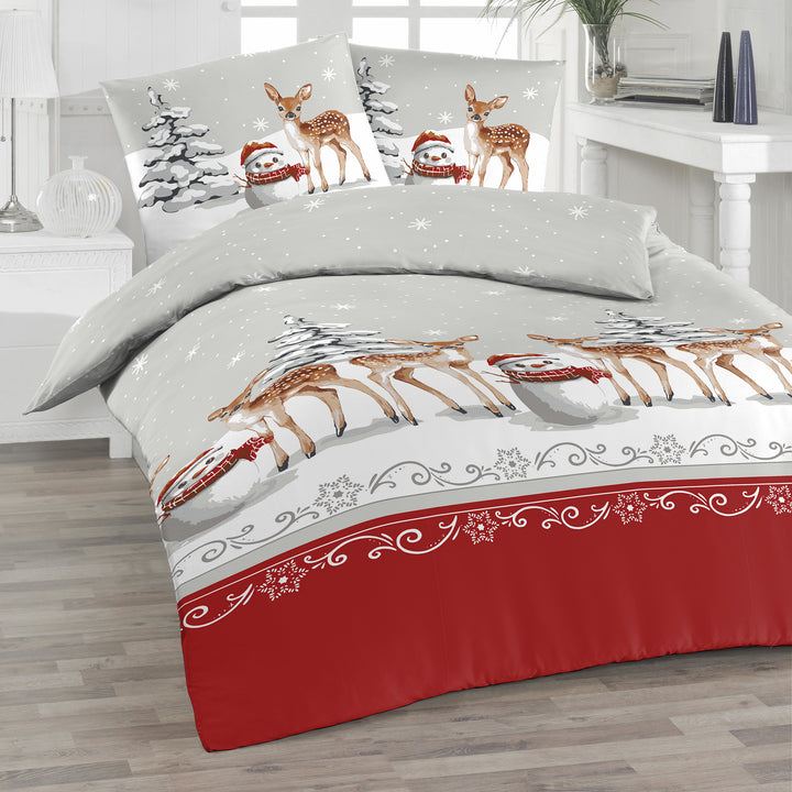 FLAUSCH FLANELL BETTWÄSCHE-SET ROSIM
