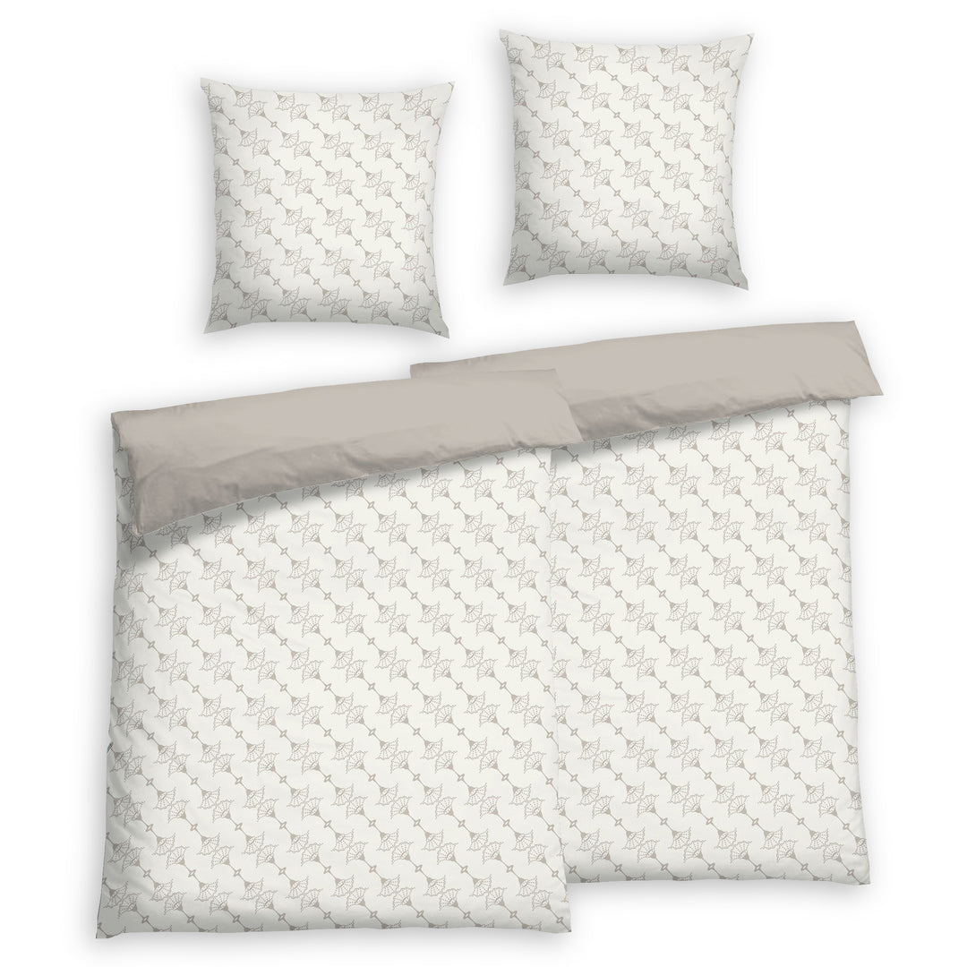 EDEL SATIN BETTWÄSCHE-SET SANTE BEIGE