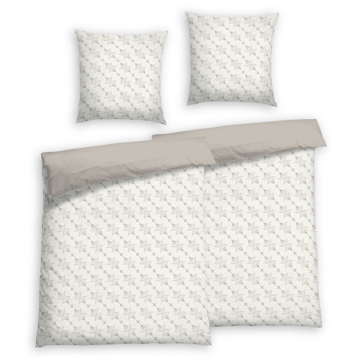 EDEL SATIN BETTWÄSCHE-SET SANTE BEIGE