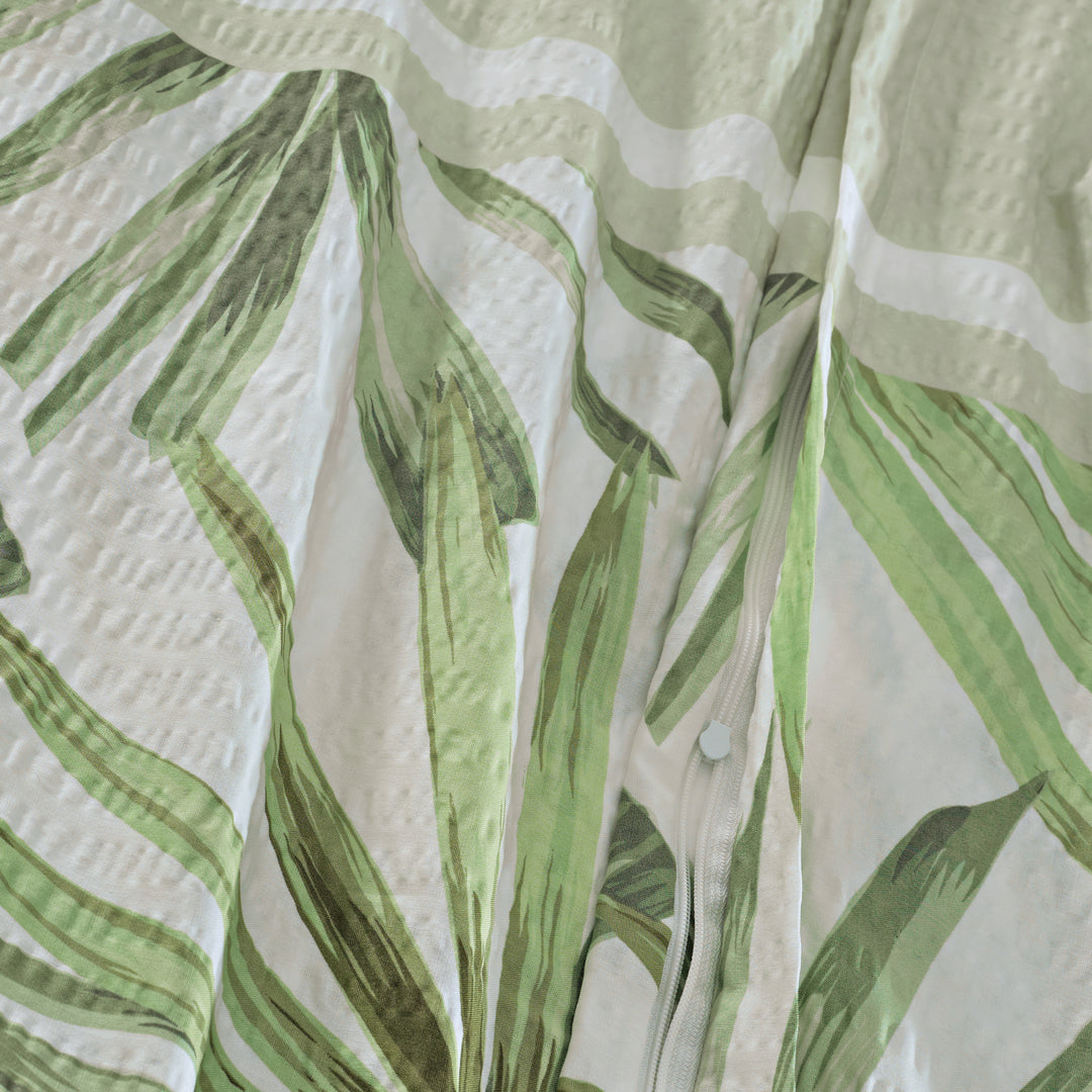 SOFT TOUCH SEERSUCKER BETTWÄSCHE SELKA SALBEI