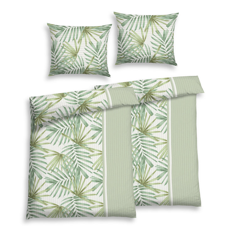 SOFT TOUCH SEERSUCKER BETTWÄSCHE SELKA SALBEI