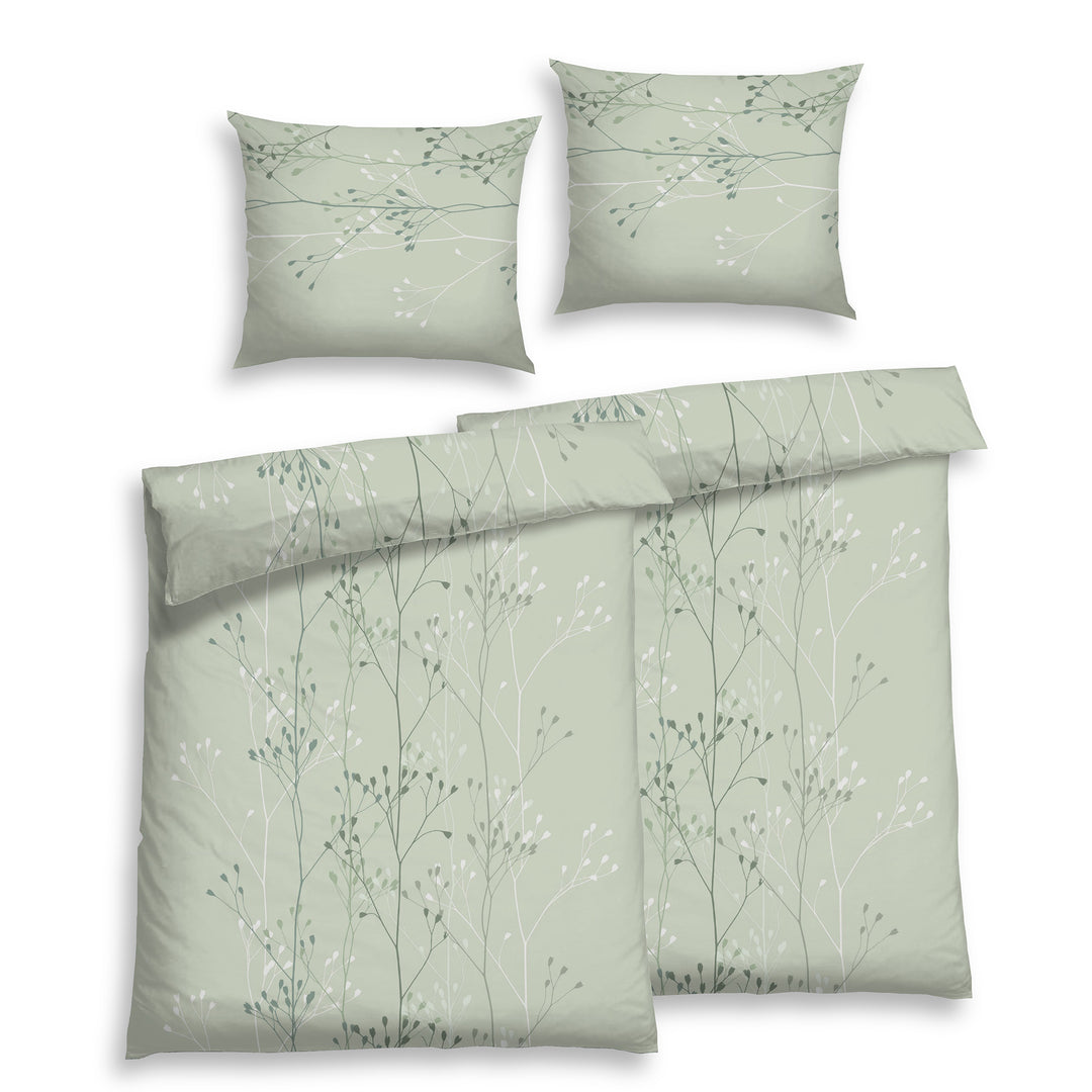 SOFT AIR MUSSELIN BETTWÄSCHE SENA SALBEI