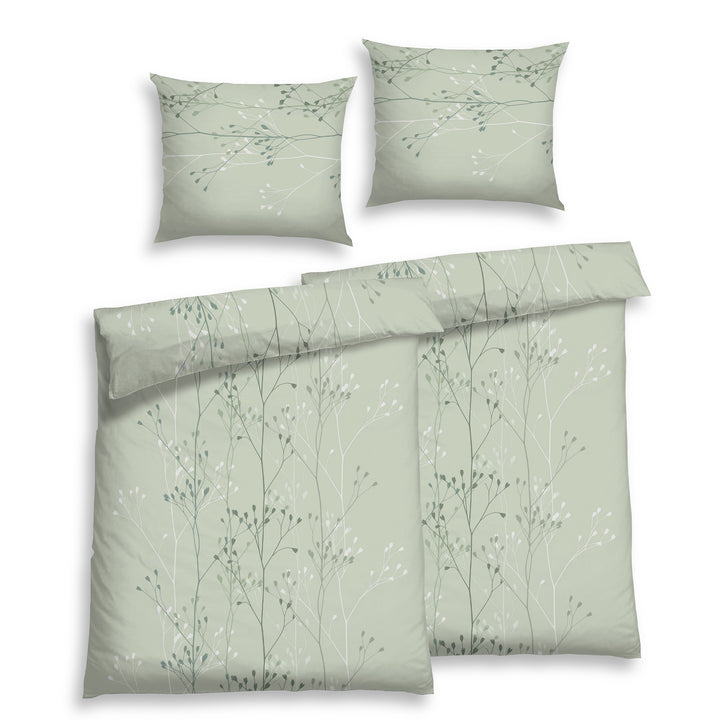 SOFT AIR MUSSELIN BETTWÄSCHE SENA SALBEI