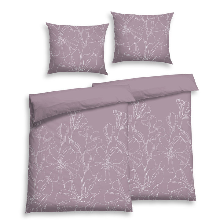 SATIN-BETTWÄSCHE SERISA LILAC