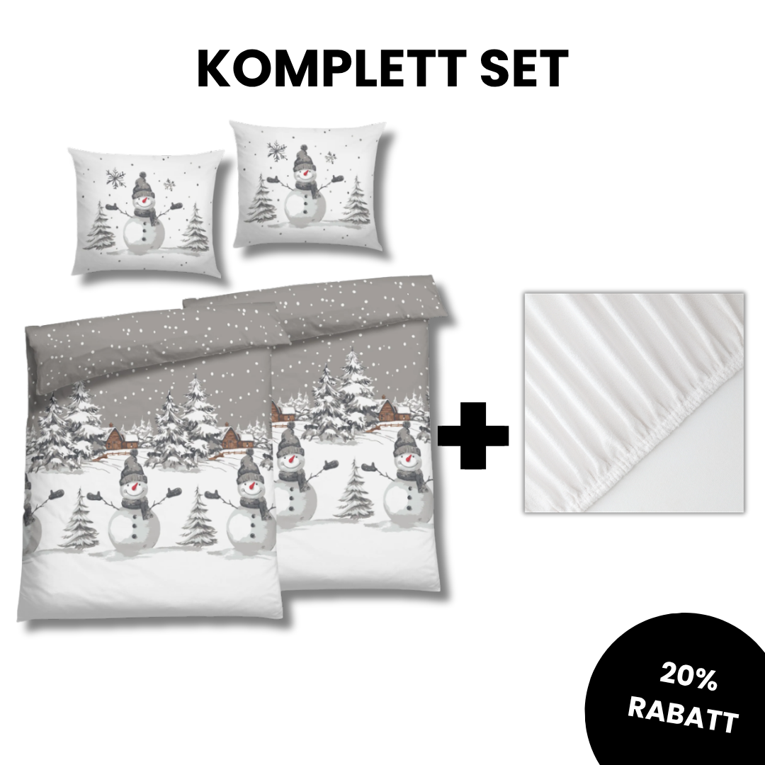FLAUSCH FLANELL KOMPLETT SET TASSIN GRAU