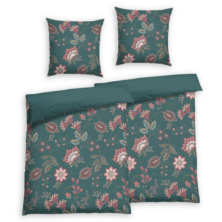 EDEL SATIN BETTWÄSCHE-SET TAMILLI JASPIS