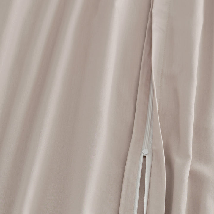 EDEL SATIN BETTWÄSCHE UNI BEIGE