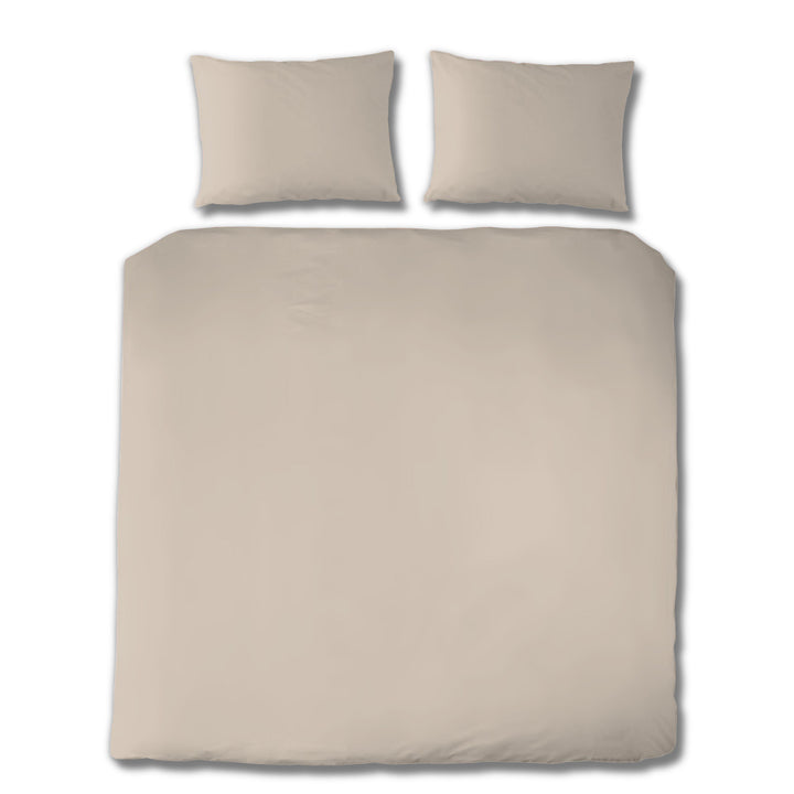 EDEL SATIN BETTWÄSCHE UNI BEIGE