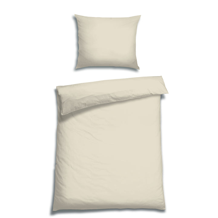 EDEL SATIN BETTWÄSCHE UNI IVORY