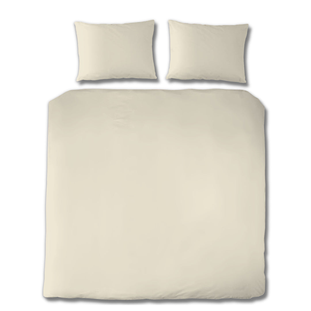 EDEL SATIN BETTWÄSCHE UNI IVORY