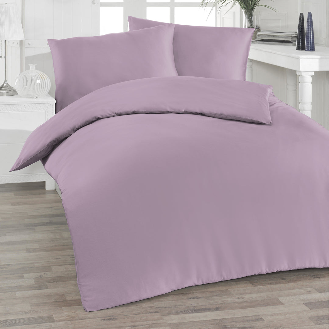 NOBLE TENCEL SATEEN BED LINEN SOLID LILAC
