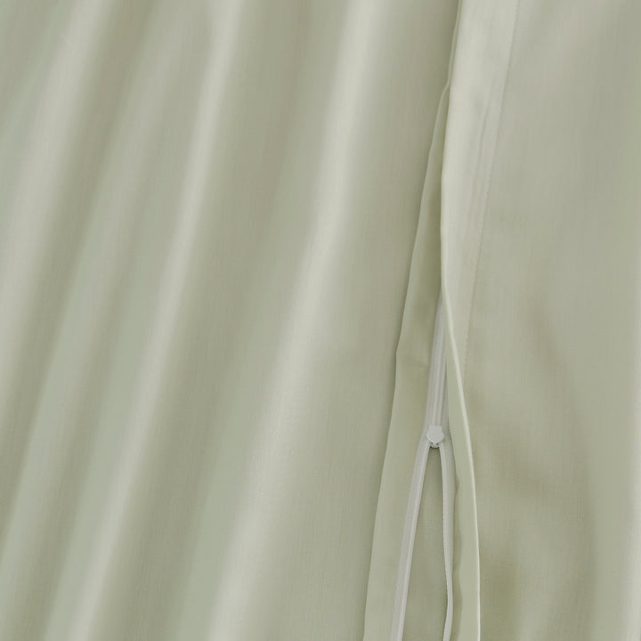EDEL SATIN KISSENBEZUG UNI PASTELL GRÜN