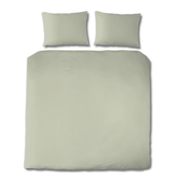 EDEL SATIN BETTWÄSCHE UNI PASTELL GRÜN