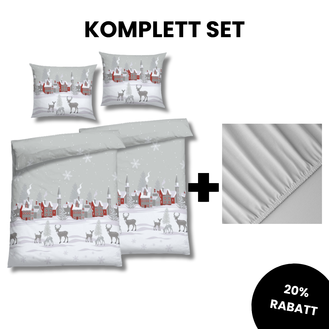 FLAUSCH FLANELL VASA SILBER KOMPLETT SET