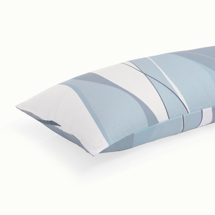 FLAUSCH FLANELL KISSENBEZUG VEIFA BLAU