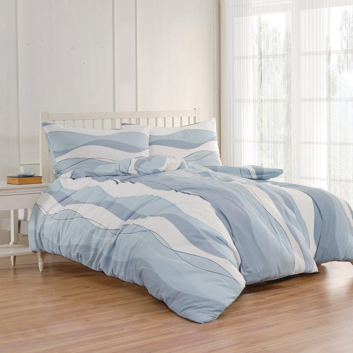 FLAUSCH FLANELL BETTWÄSCHE VEIFA BLAU