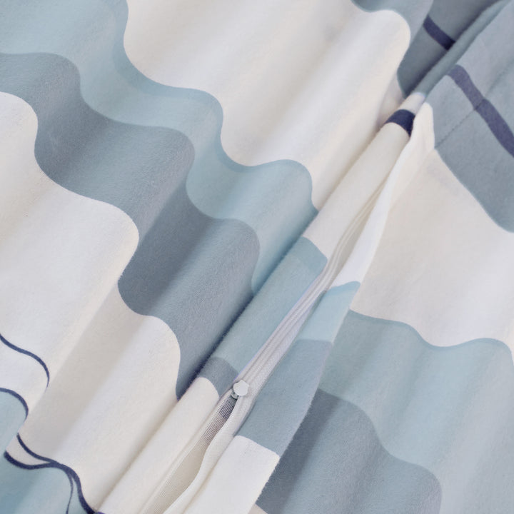 FLAUSCH FLANELL KISSENBEZUG VEIFA BLAU