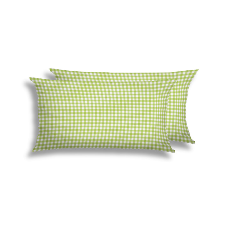 SOFT SEERSUCKER KISSENBEZUG VICHY KARO APFEL