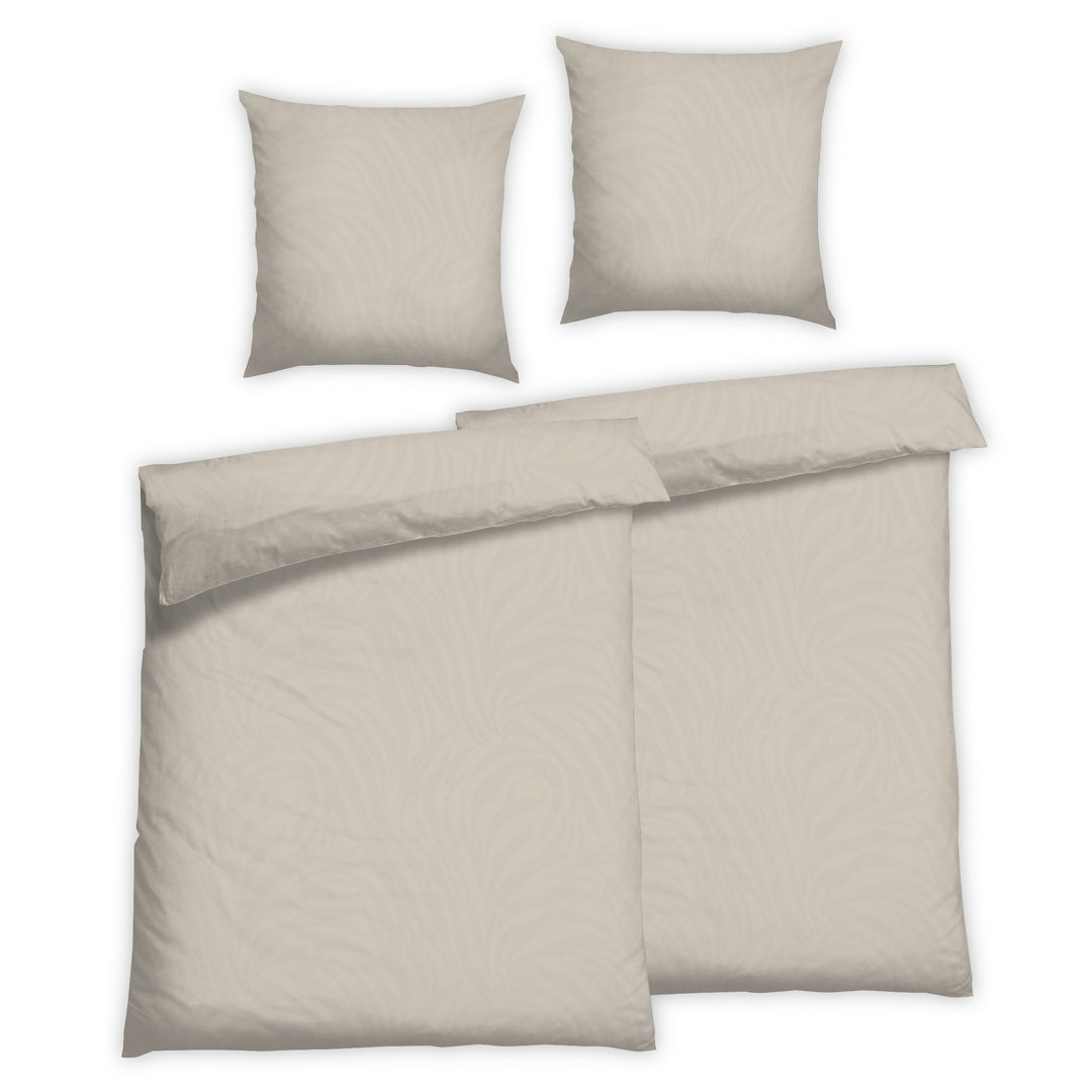 FLAUSCH FLANELL BETTWÄSCHE-SET ZOMA BEIGE