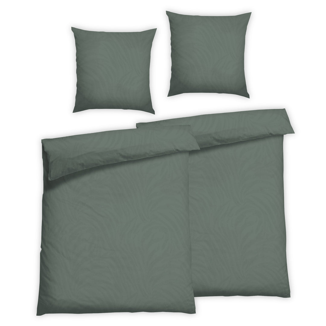 FLAUSCH FLANELL BETTWÄSCHE-SET ZOMA PFAU