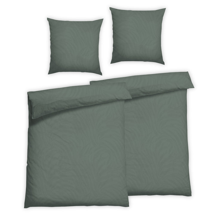 FLAUSCH FLANELL BETTWÄSCHE-SET ZOMA PFAU