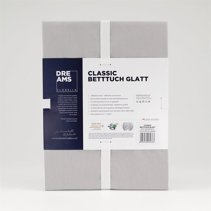 CLASSIC BETTTUCH GLATT 235 x 255 cm