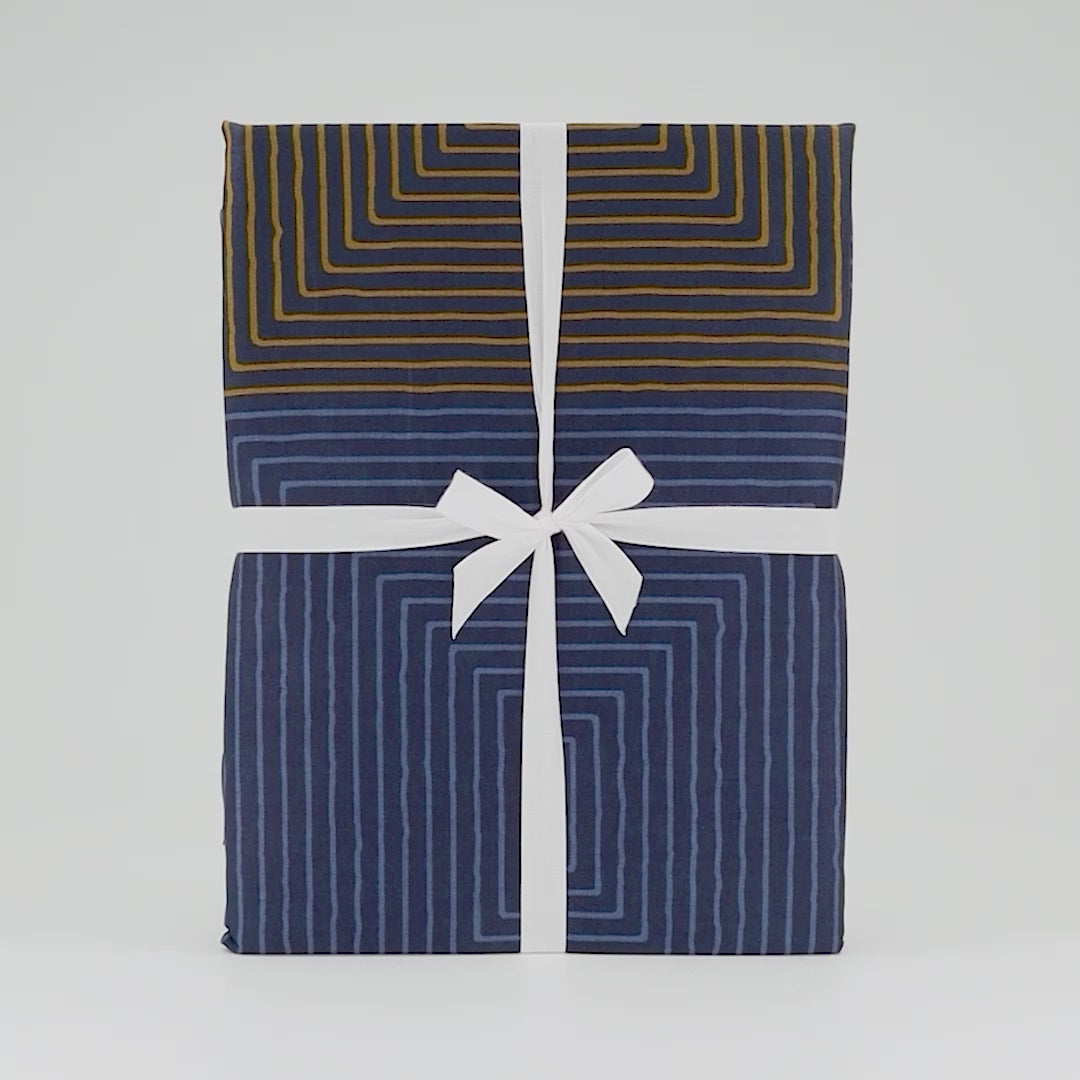 EDEL SATIN BETTWÄSCHE JIU DUNKELBLAU