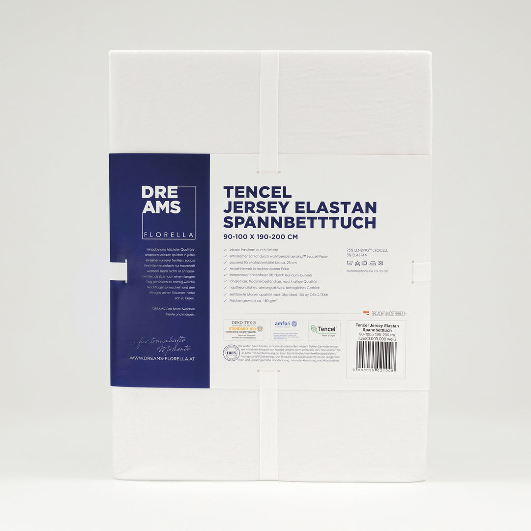 TENCEL JERSEY ELASTAN SPANNBETTTUCH